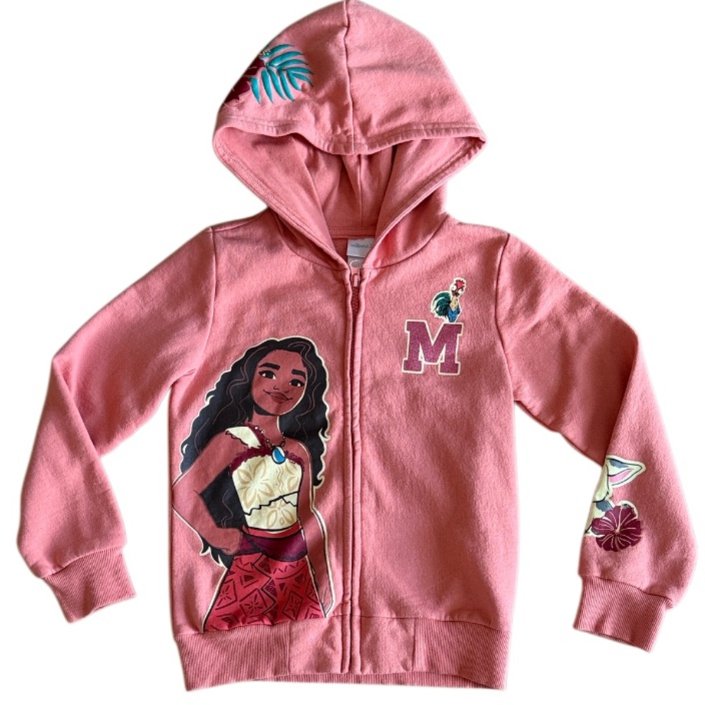 MOANNA 2 HOODED JACKET SIZE 6/ 7 PEACHY PINK